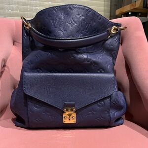 Authentic Louis Vuitton Celeste Monogram Empreinte Métis Bag